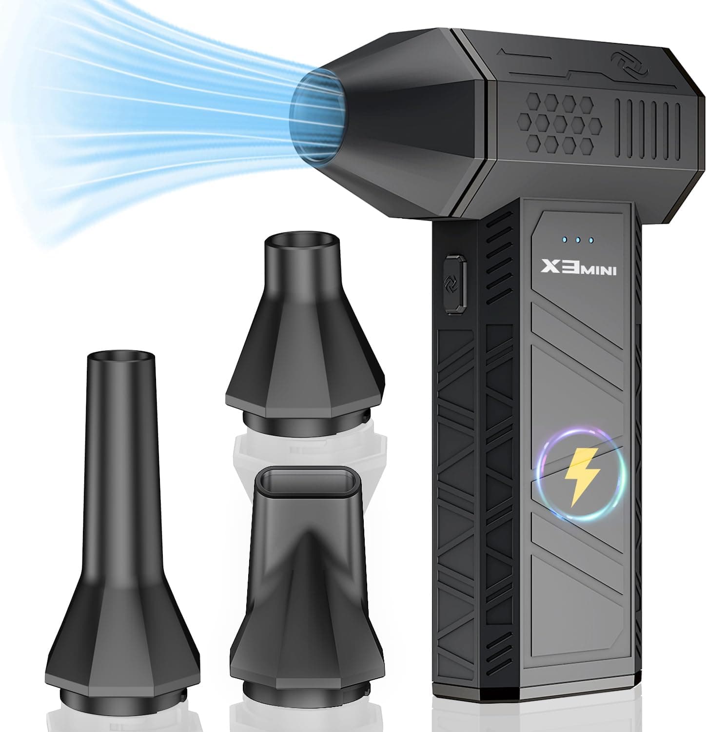 KONPAYDE electric air duster with multiple nozzle attachments